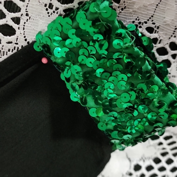 Vintage gamma Los Angeles Black Sequin Blouse - Picture 4 of 6